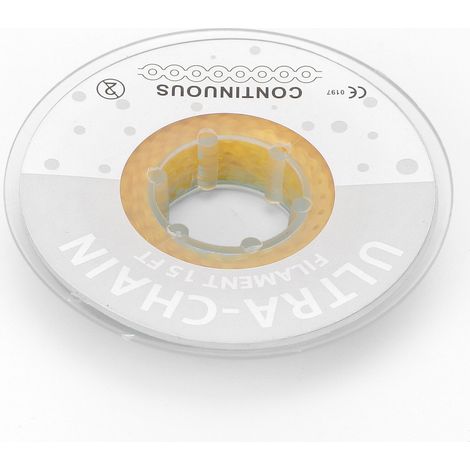 Chaîne orthodontique élastique haute flexibilité, confortable à porter, outil dentaire jaune pour appareil dentaire, grande élasticité, usage professionnel (1/5)