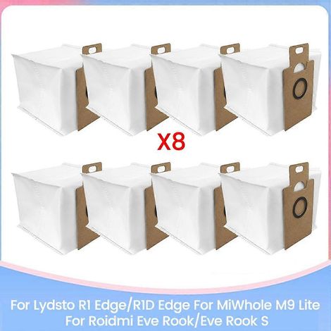 Sac à poussière pour Lydsto R1 Edge/R1D Edge, MiWhole M9 Lite, Roidmi Eve Rook/Eve Rook S - Pièces détachées - Nettoyage efficace (1/5)