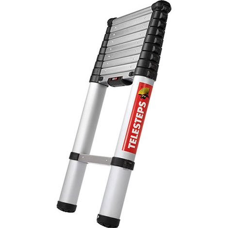 Scala telescopica 10 gradini - Lunghezza 3.00m - Altezza mass. di lavoro 3.80m - TEL-20130 (1/5)