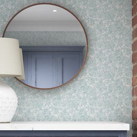 Papier peint intissé Laura Ashley Louise Duck Egg 1005 x 52cm Bleu (1/5)