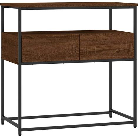 Maison Exclusive - Mesa consola madera de ingeniería marrón roble