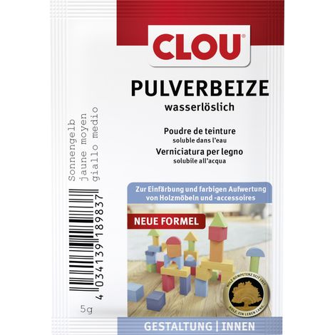 Clou Holzbeize 5 g sonnengelb