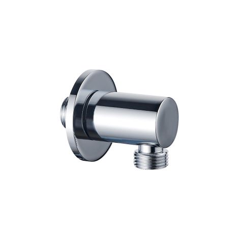 FugaFlow Eccelente Coude de raccordement mural Sobrado - rosace ronde - chrome