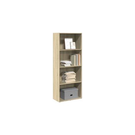 Bibliothèque chêne sonoma 60x30x152 bois d'ingénierie (1/5)