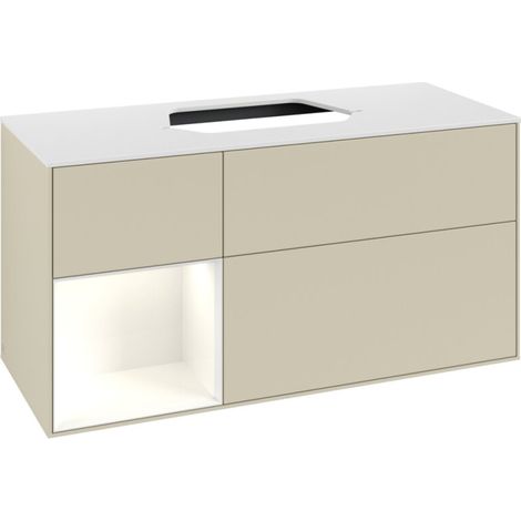 Villeroy & Boch F411GFHJ Meuble sous-lavabo Finion F41