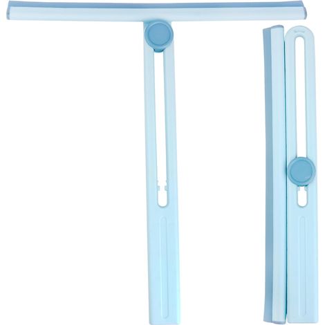 Escobilla de ducha, escobilla giratoria de 180° para limpiar ventanas, escobilla plegable (28 cm) (1/5)