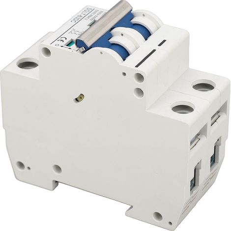 Disjoncteur miniature CC 500 V bipolaire, protection contre les courts-circuits et les surcharges, montage sur rail 35 mm, disjoncteur photovoltaïque 63 A (1/5)
