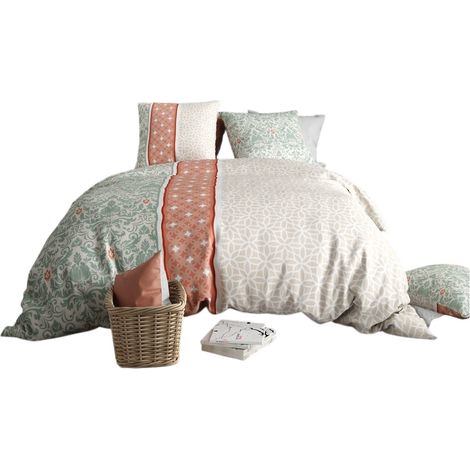 Housse couette + 2 taies 260 x 240 cm Arabesque (1/4)