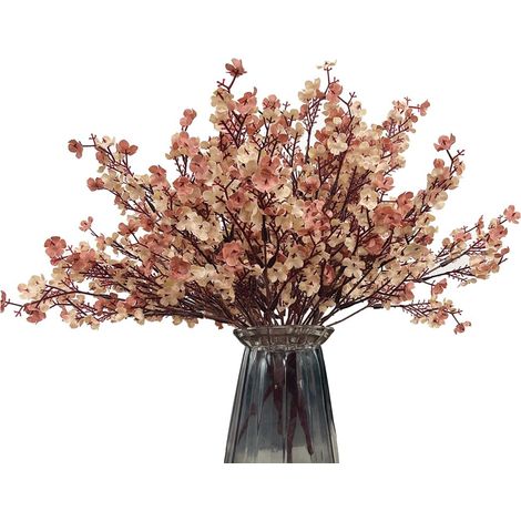 Bouquet de gypsophiles artificielles au Toucher réaliste pour Vase, Maison, Bureau, décoration de fête de Mariage (35,6 cm, Peau 5 pièces) (1/5)