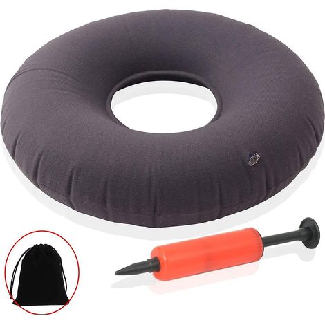 Coussin anti-escarres perforé circulaire, matelas de protection respirant, prévention des plaies de lit, taille unique, couleur blanc, pour fauteuil et lit médicalisé. (1/4)