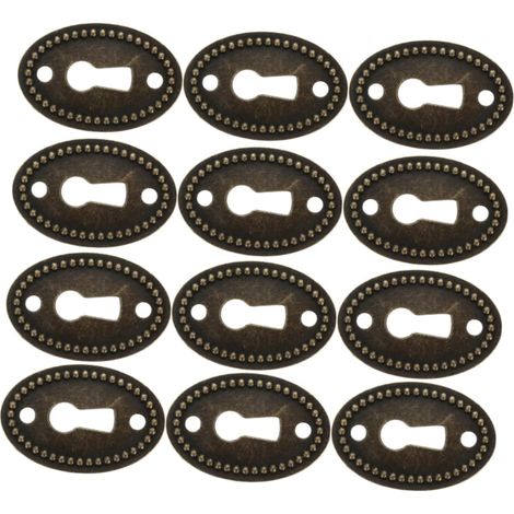 Outanaya Lot de 12 plaques recouvrement ovales vintage pour (1/5)