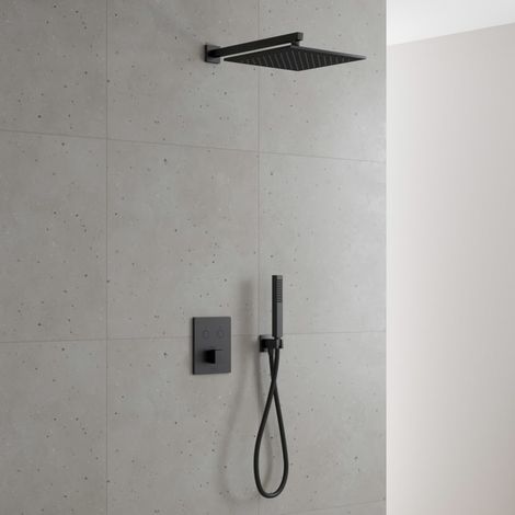 Kronenbach Smart Push Thermostat Duschsystem Unterputz für 2 Verbraucher, eckig