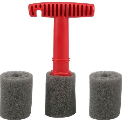 Adatto per autolavaggi integrati, viene fornito con spazzola per dadi delle ruote, spazzola per dadi delle ruote, strumenti per la pulizia delle ruote e 3 spugne di ricambio.