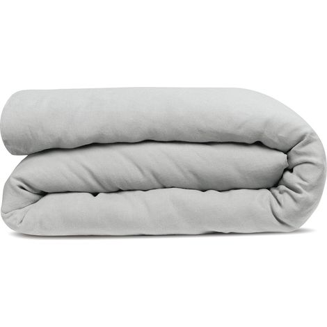 VIVARAISE - Housse de couette Vivaraise Kala en chanvre - Perle - 240 x 220 cm (1/3)