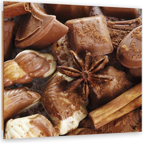 Quadro deco panel, Cioccolato con anice - 60x60 (1/5)