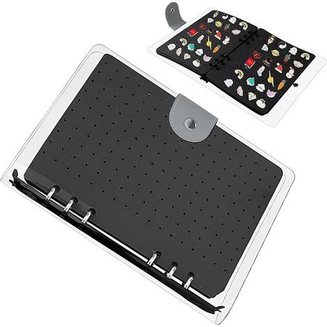 Broschenhalter – Aufbewahrungsalbum für Anstecknadeln, emaillierte Filz-Präsentationsbox mit 6 Seiten, Aufbewahrungsbeutel für Broschen, Ohrstecker, Filz (1/5)