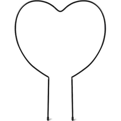 Support rond en métal en forme de cœur pour plantes grimpantes en pot (à faire soi-même)
