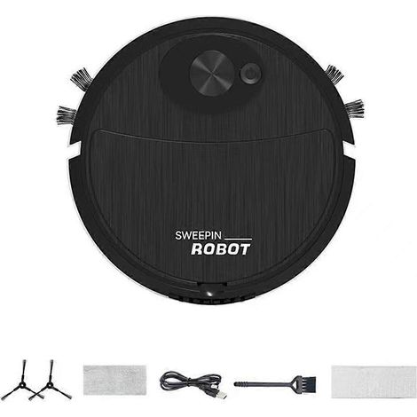 Reinigungsroboter, automatischer Staubsaugerroboter, Schwarz