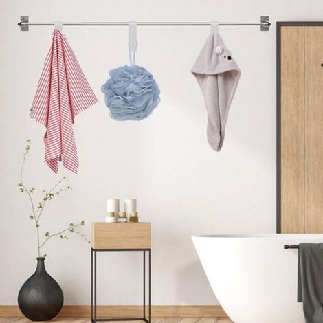 8 pièces Crochets de Radiateur à Serviettes,Crochet Radiateur Sèche Serviette,Crochet pour Radiateurs Plastique Blanc, Patères Rad (1/5)