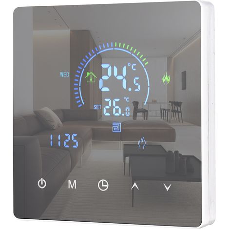 Thermostat intelligent pour chauffage de l'eau, version ordinaire, écran LCD, programmation 5 + 2 semaines, affichage Celsius, 90-240V,3 (1/5)