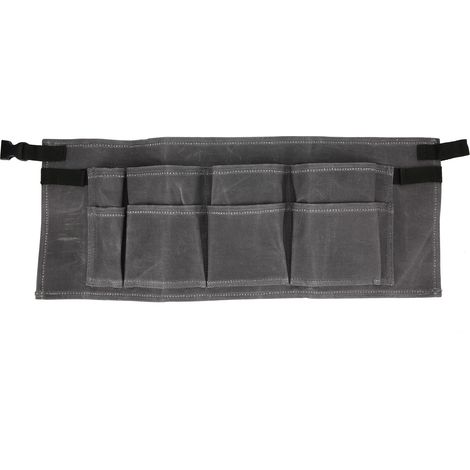 Sacoche de taille multipoches en toile cirée imperméable pour le jardinage et le travail du bois (1/5)