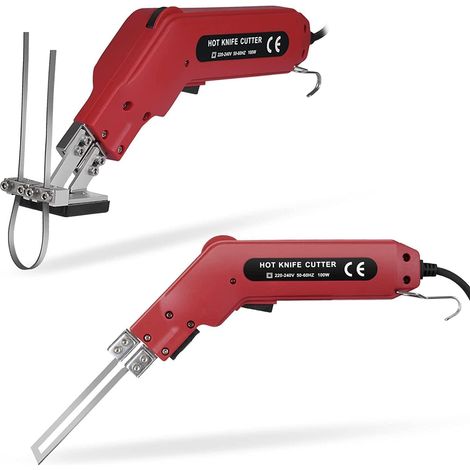 220V Coupe Polystyrène Electrique 100W Couteau Thermique pour Découpe Polystyrène, Couteau Chaud électrique avec Petite Planche à sous et 2 lames (1/5)