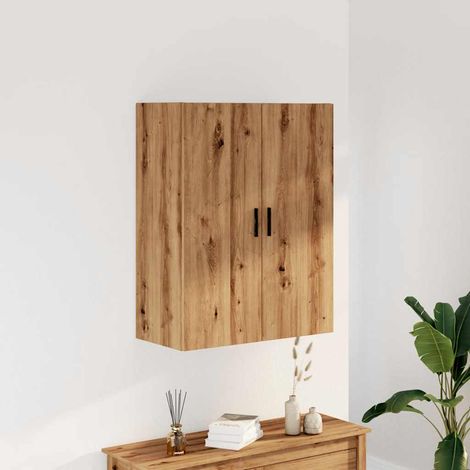 Armario de pared madera ingeniería marrón roble 69,5x34x90 cm vidaXL (1/5)