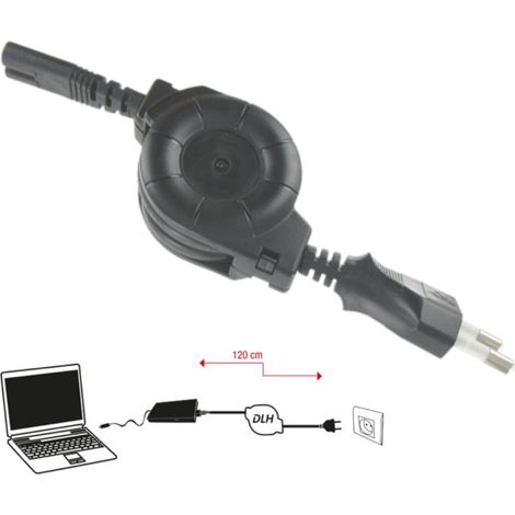 CABLE SECTEUR RETRACTABLE DY-WU1219 pour Ordinateur portable