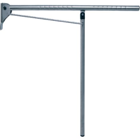 Presto Barra de apoyo abatible mural-suelo inox RAL (1/2)