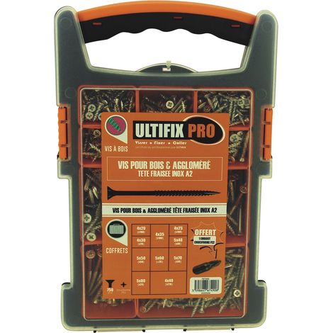 Ultima Visser Fixer Coller GRAPPACK03 Holzschrauben-Set