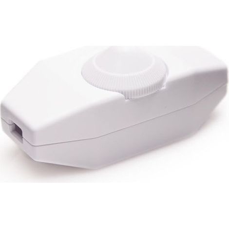 Variateur de lumière, interrupteur rotatif avec 220-230V blanc, bouton poussoir pour LED dimmable (1/4)