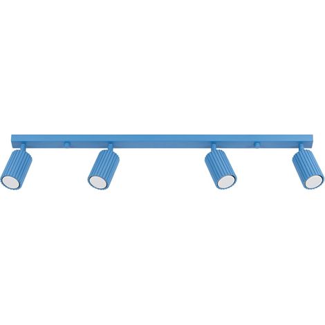 Deckenleuchten KARBON hellblau 4xGU10 81cm Aluminium Sollux (1/5)
