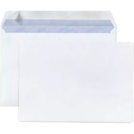 Enveloppe blanche en papier - 16.2 x 22.9 cm