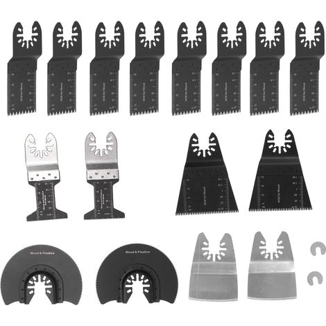 Kit de 18 lames de scie oscillantes universelles en métal et plastique, outil de coupe précis pour le bois et le plastique (1/5)