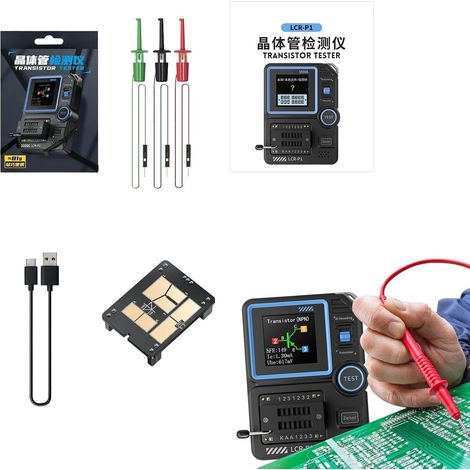 Oscilloscope Portable Testeur de Capacité à Affichage Détecteur Automatique Multifonction pour Composants Électroniques Capacités Résistances Inductances (1/5)