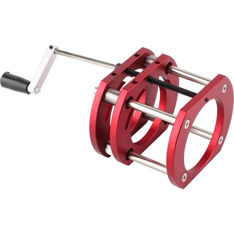 Socle élévateur pour défonceuse en alliage aluminium acier inoxydable serrage 4 mâchoires système de levage table à router rouge 51mm 64-66mm (1/5)