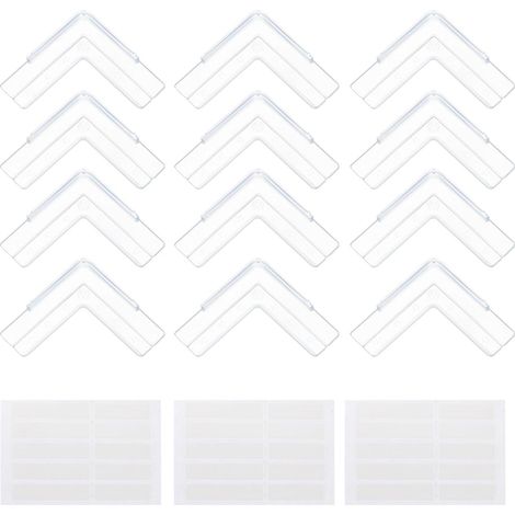 Protections d'angle en PVC Anti-Collision pour Meubles et Tables, Lot de 12 Pièces Blanches, Découpage Facile pour Coins de Fenêtre Sécurisés (1/5)