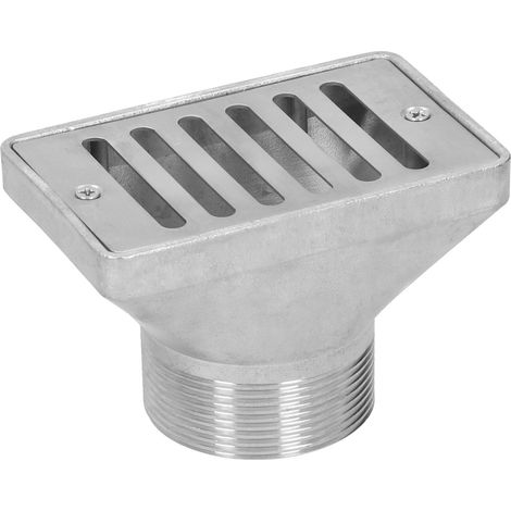 Bonde de fond de piscine en acier inoxydable, filetage mâle 2", pour piscine et salle de bain résidentielles