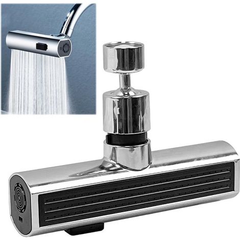 Rubinetto da cucina a cascata - Girevole a 360° - Argento (1/5)