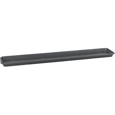 Florus Soucoupe Universelle Rectangulaire S80 - Gris - L 77 x B 15.2 x H 0 cm - extérieur - 100% recyclé