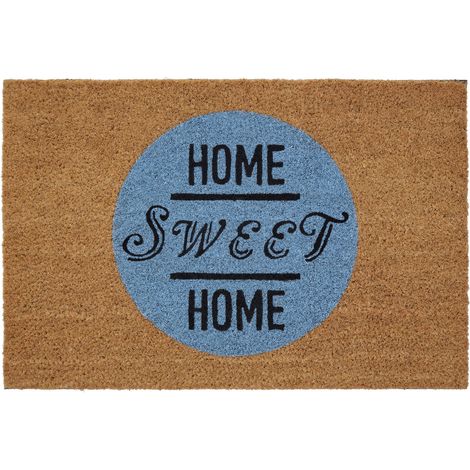 Premier Housewares Text Design Door Mat / Non Slip Floor Mat Indoor and Outdoor Welcome Mat With Robust Coir For Door Entrances / House Entryway / Kitchen / Outside Porch 40 x 2 x 60