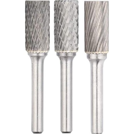 Single double fente colonne fraisage Cutter carbure fichier rotatif métal Tungstène tête de broyage cylindrique 6mm 06,M06, 1425 (1/4)