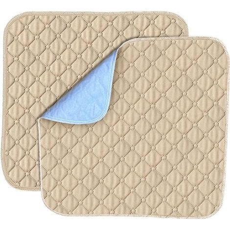 Coussins de siège - 50 x 50 cm - Kaki - Coussins pour fauteuil roulant - Imperméables et anti-incontinence - Protections pour incontinence adulte (1/4)