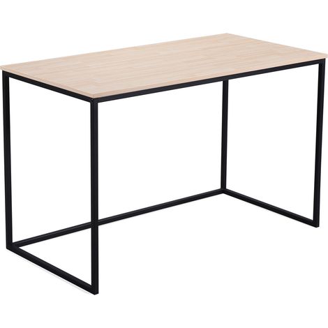 Table d'étude Mia Chêne Nordique / Noir 120 X 60 Cm. (1/4)