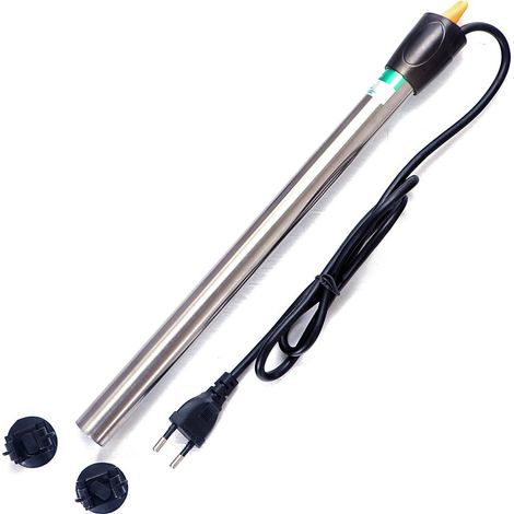 Calentador con termostato, acero inoxidable, sumergible, 200W, HASTA 200L de agua (1/5)