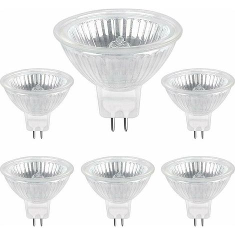 Aunrtb Ampoule Halogene GU5.3 35W 12V, 400lm Blanc Chaud 2700K Dimmable, Ampoule Spot Halogène MR16, pack de 6 (1/5)