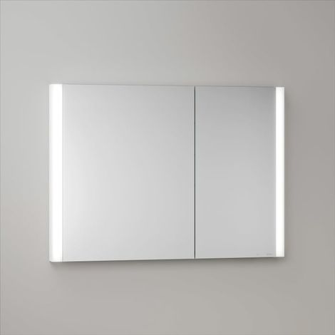 Keuco Royal Metis LED Unterputz-Spiegelschrank 100 x 71 cm, mit 2 Türen asymetrisch, schweizer Ausführung (1/5)