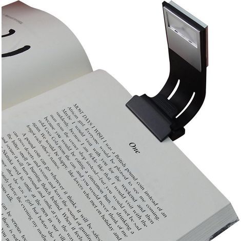 Lampe De Lecture LED - Dimmable Et Pliable - Support Téléphone Intégré - Pour Livre Et E-Book - 1 Pièce (1/5)