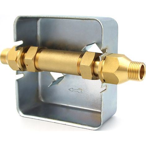 Wasserzähler Unterputz-Einbaukasten UPK, 1/2" AG, 15mm Lötanschluss (1/5)