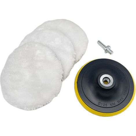 Set mit 3 Polierpads (150 mm) – 1 Polierscheibe – Kompatibel mit Rotationspoliermaschinen – Perfektes, streifenfreies Finish (1/5)